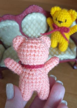 Вязаный медведь мишка игрушка (пара5 фото