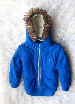 Теплая демисезонная куртка парка с капюшоном urban rascals