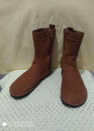 Кожаная минималистичная обувь ручной работы (босси ножки) ботинки козачки invierno winter barefoot6 фото