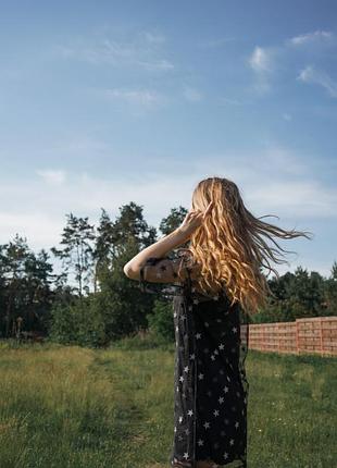 Свободное платье с принтом 4