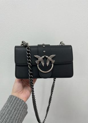 Сумка pinko mini love bag one simply black/black