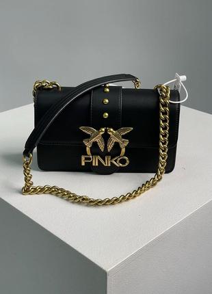 Сумка pinko mini love bag one simply black/gold
