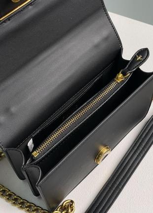 Сумка pinko mini love bag one simply black/gold7 фото