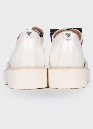 Кожаные итальянские 🇮🇹 белые туфли на толстой подошве twin set 37-38 размер7 фото