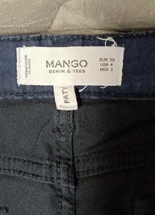 Джинсы брюки джинсики mango синие брюки натуральный хлопок классические3 фото