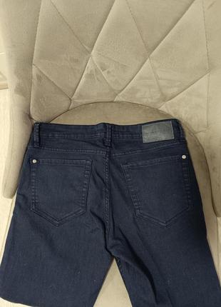 Джинсы брюки джинсики mango синие брюки натуральный хлопок классические2 фото