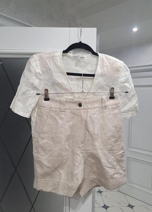 Льняной летний костюм h&m