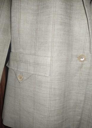 Льняной пиджак в полоску mango (100% лен, стиль old money)8 фото