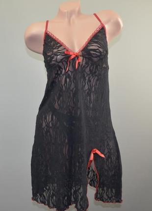 Красива гіпюрова нічна сорочка h&amp;m (m)