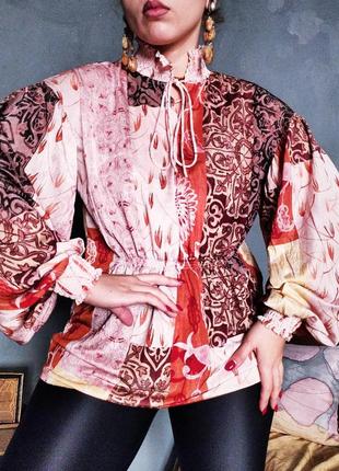 Сорочка з широкими рукавами в етно стилі блуза бохо3 фото