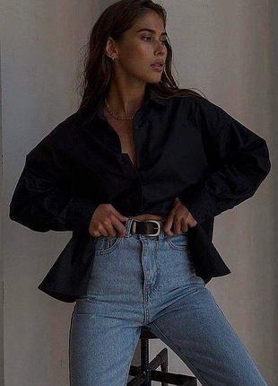 Сорочка оверсайз котон