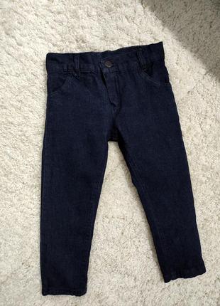 Новые джинсы детские с подкладкой синие 2-3 года новые2 фото