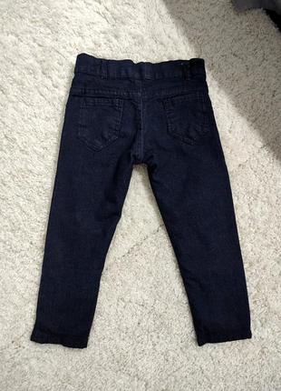 Новые джинсы детские с подкладкой синие 2-3 года новые5 фото