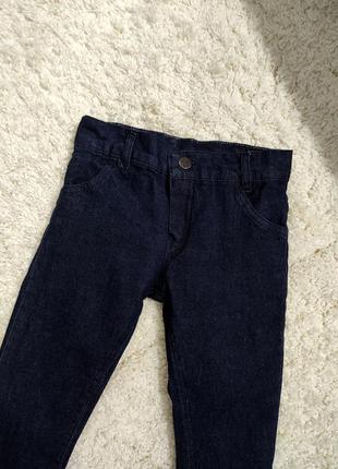 Новые джинсы детские с подкладкой синие 2-3 года новые3 фото
