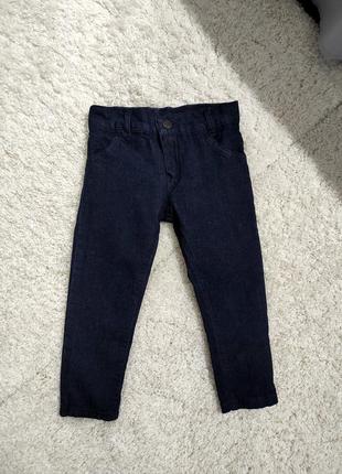 Новые джинсы детские с подкладкой синие 2-3 года новые1 фото