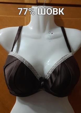 Брендовый шелковый стильный бюстгалтер р. 36 dd от autograph marks &amp; spencer