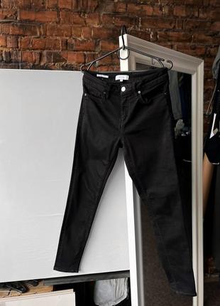 Reiss stevie women's premium black skinny jeans женские, премиальные, черные джинсы