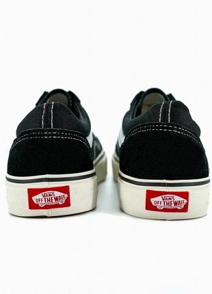 Vans old skool classic black white (молочная подошва)3 фото