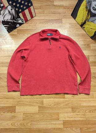 Свитер 1/3 zip ols money polo ralph lauren размер l оригинал