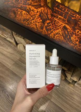 Сироватка корейська dercent hydrating aquaporin serum зворожуюча сироватка для звуження пор з вітаміном b5