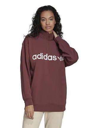Свитшот adidas адидас спортивная кофта 1/4 зп худи