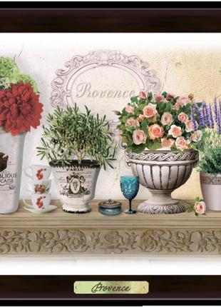 Еко-картина "прованс" - "букети жоржин та троянд"