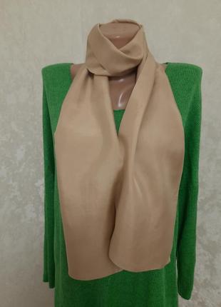 Базовый двойной шелковый шарф 100% шелк