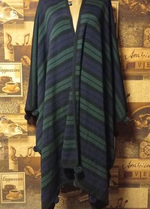 Люксбендовое винтажное пончо-пальто escada,100% шерсть,с.немечественка2 фото