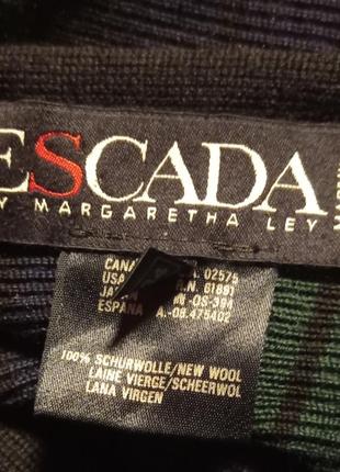 Люксбендовое винтажное пончо-пальто escada,100% шерсть,с.немечественка3 фото
