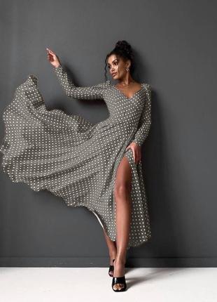 Ніжна та витончена сукня міді на запах з мягенької тканини софт😊7 фото