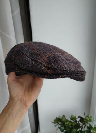 Шерстяна кепка жиганка хулиганка кашкет картуз united kingdom 53-54 kangol stetson harris tweed