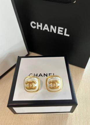 Серьги chanel