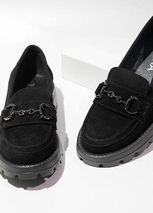Туфли женские черные велюровые  ilona 310/as-341 фото