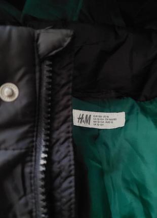 Утеплена стьобана куртка з водовідштовхувальної вітрозахисної тканини технологія thermolite® від h&m10 фото
