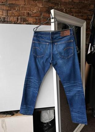 G-star raw 3301 slim blue denim jeans джинси3 фото