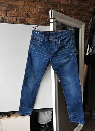 G-star raw 3301 slim blue denim jeans джинси