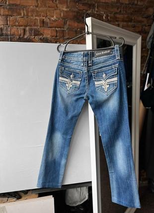 Rock revival women's rare blue denim jeans женские джинсы4 фото
