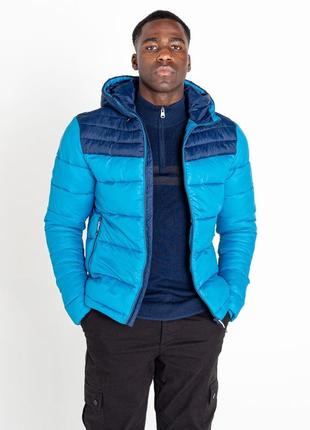 Куртка мужская зимняя dare 2b hot shot hooded baffled jacket dark methyl nighfall navy1 фото