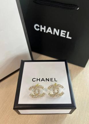 Брендові сережки chanel