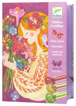 Набор для рисования блестками djeco аромат цветов (dj09508)