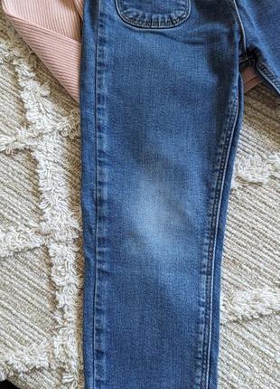 Джинсы джинсовые брюки на 4-5 года 104-110 см на девочку5 фото