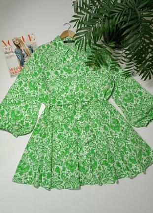 Воздушное натуральное сочное платье, платье, платье платье primark (zara)2 фото