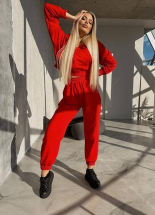 Трендовий якісний спортивний костюм трійка зі штанами та шортами