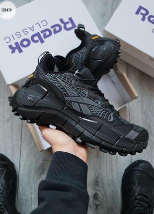 Чоловічі кросівки reebok zig kinetica ii edge gore-tex black grey