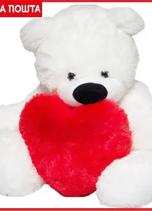 М'яка іграшка ведмідь з серцем