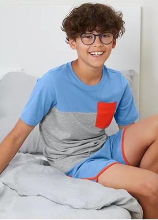 Удобные хлопковые шорты для мальчика от tcm tchibo (чибо), нитевичка, 14-16 лет