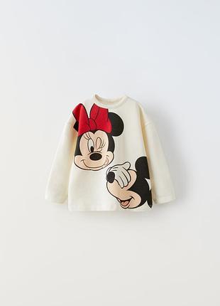 Реглан свитшот кофта кофточка disney minnie mickey mouse