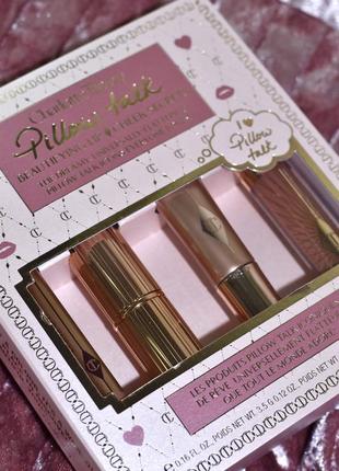 Подарунковий набір charlotte tilbury pillow talk beautifying lip and cheek secrets