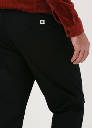 Черные хлопковые новые плиссированные брюки chino akjulius anerkjendt2 фото