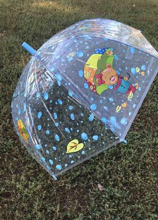 Детский прозрачный зонт1 фото